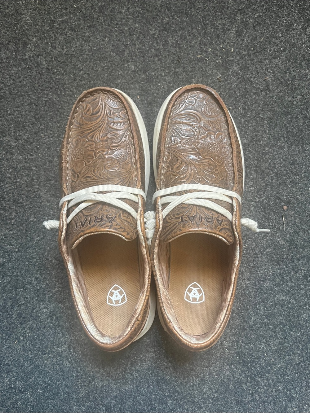 Ariat Women Brown Embossed Hilo Shoes